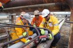 ultrasonic testing on pipes